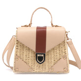 Straw Top Handle Bag